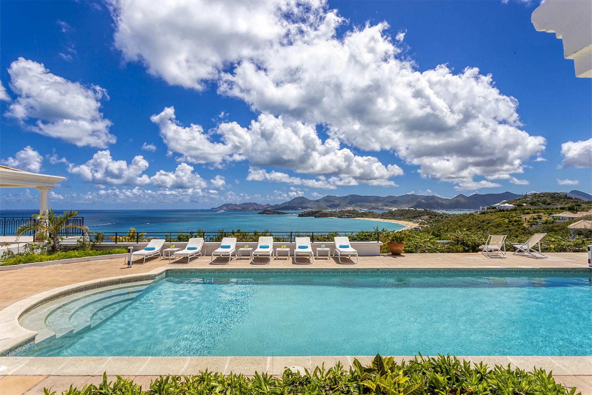 1-Beaulieu-Pool_Villa à louer à Saint Martin Terres Basses